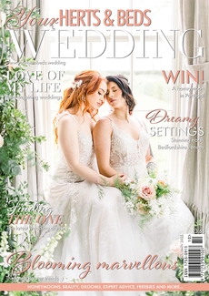 Cover of the October/November 2022 issue of Your Herts & Beds Wedding magazine