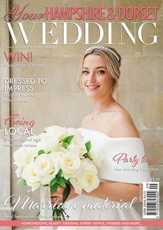 Cover of the September/October 2022 issue of Your Hampshire & Dorset Wedding magazine