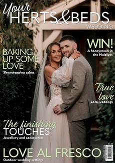 Cover of the April/May 2024 issue of Your Herts & Beds Wedding magazine