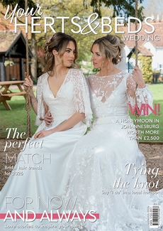 Cover of the Aug/Sept 2026 issue of Your Herts & Beds Wedding magazine