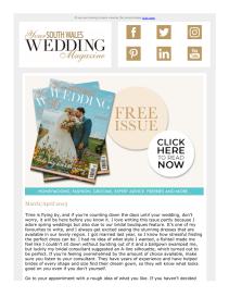 Your South Wales Wedding magazine - March 2023 newsletter