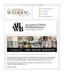 Your South Wales Wedding magazine - May 2021 newsletter