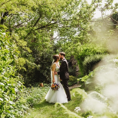 Sara and Ollie said their vows at their dream wedding venue, Usk Castle