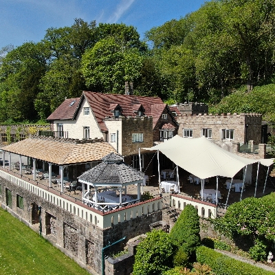 Caer Llan is a family-run venue with impressive mountain views