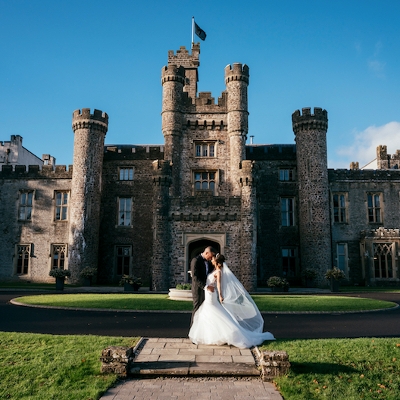Hensol Castle is a grand wedding venue nested within 650 acres of countryside