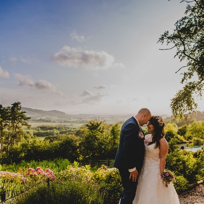 Caer Llan is an 18th-century wedding venue boasting mountain views
