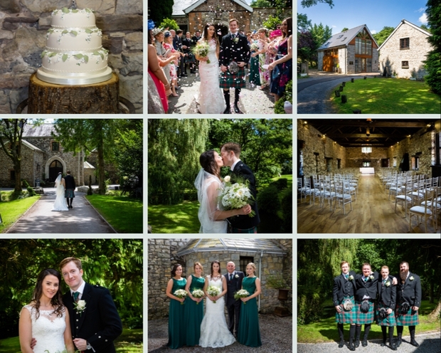 Ffion and Simon tied the knot with a beautiful wedding at Pencoed House Estate: Image 1
