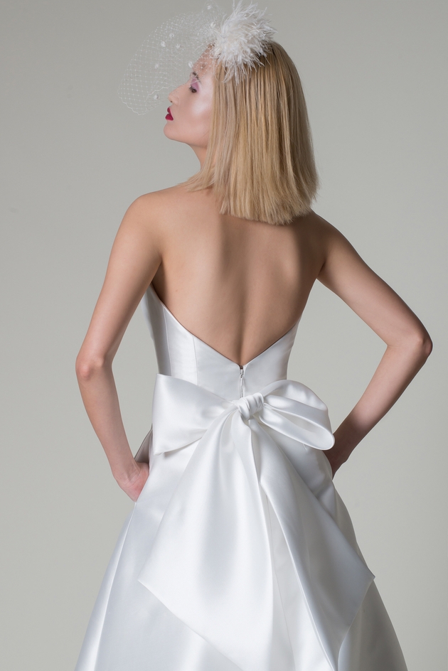 Backless bridal gown from Alan Hannah