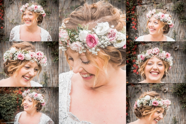 Bride with flower crown