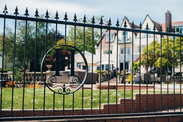 Bespoke iron railings outside Holm House Hotel, Glamorgan