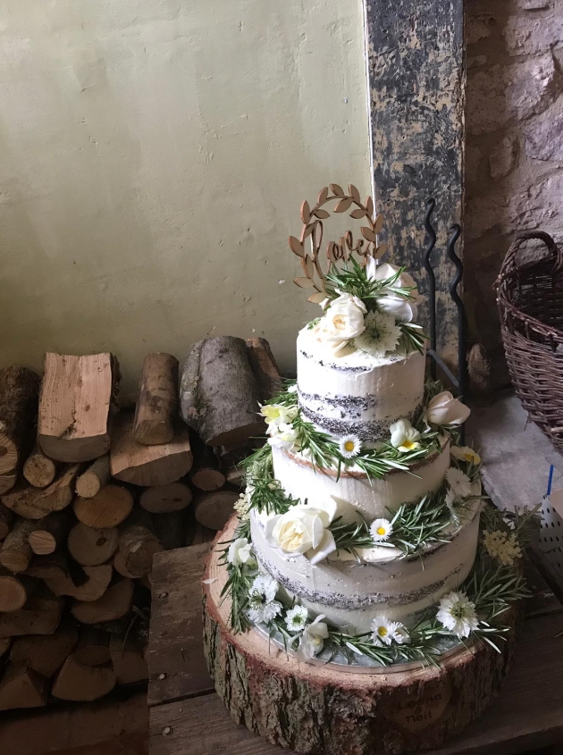 Boho wedding cake