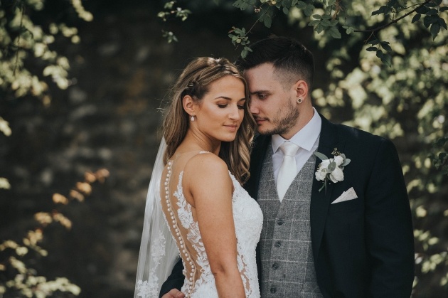 Couple on their wedding day