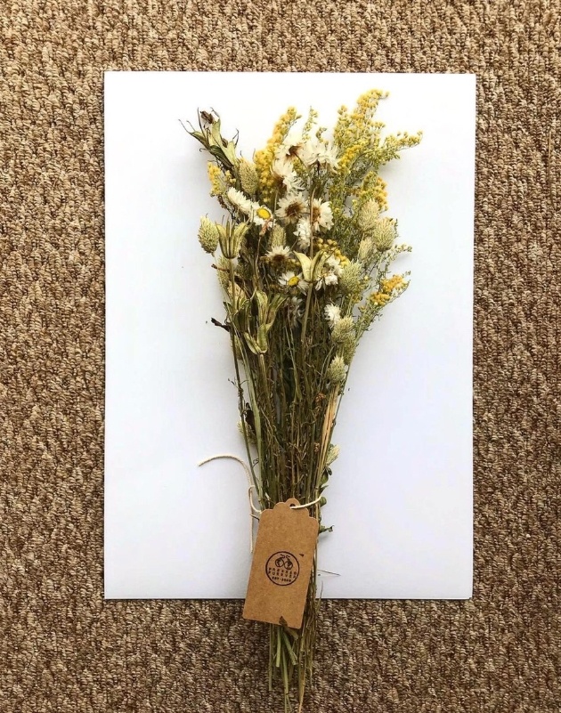 Pressed wedding flowers