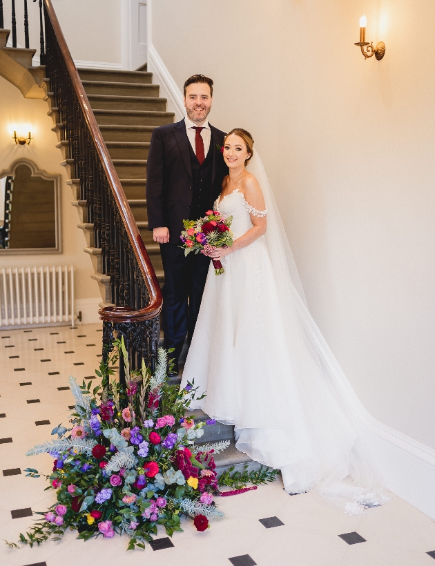 Couple on stairs