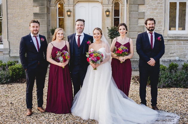 Bridesmaids and groomsmen