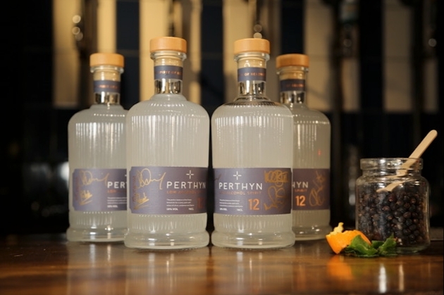 Perthyn Low Alcohol Spirit bottles