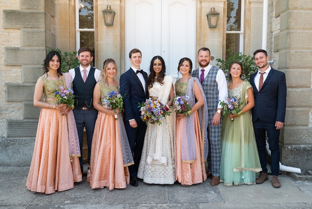 Groomsmen and bridesmaids