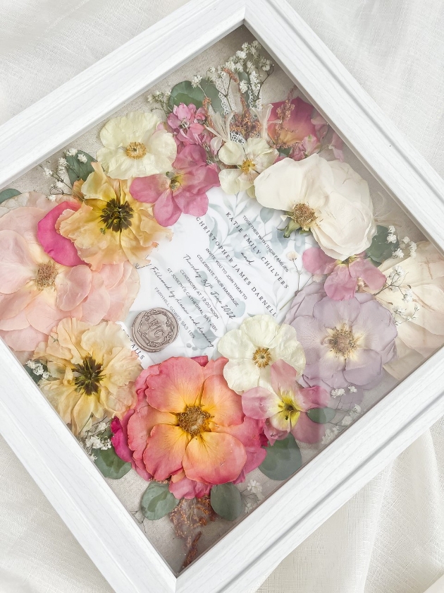 Preserved wedding flowers