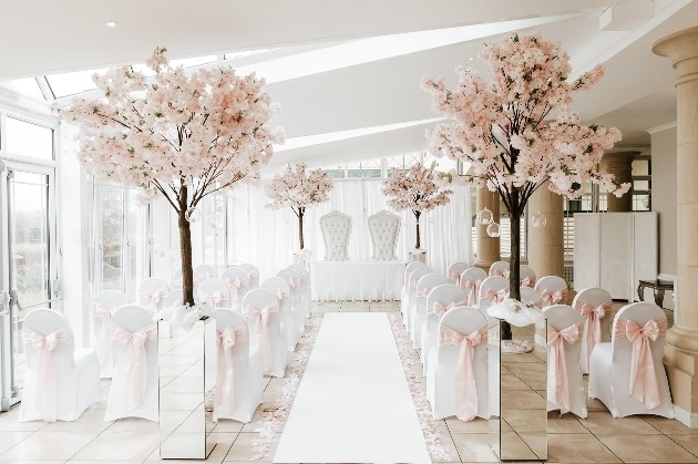 The Vale Resort indoor ceremony set up