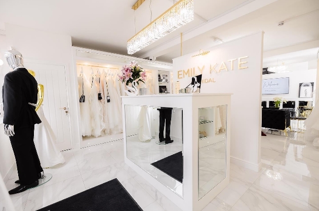 Interior of Emily Kate Bridal