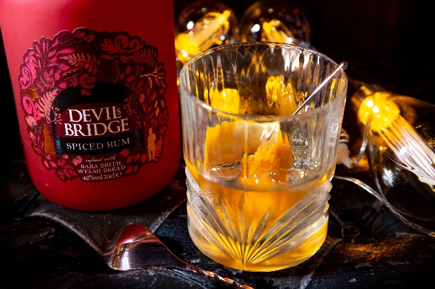 Bottle of Devil’s Bridge Spiced Rum