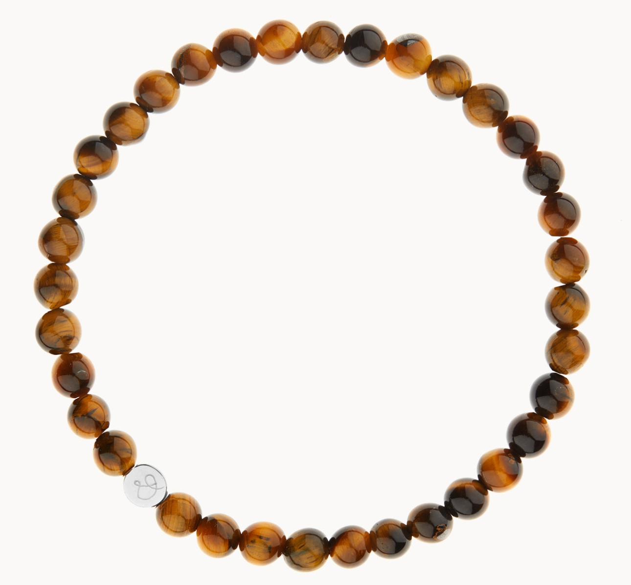 A men's personalised bracelet with semi-precious beads from Merci Maman