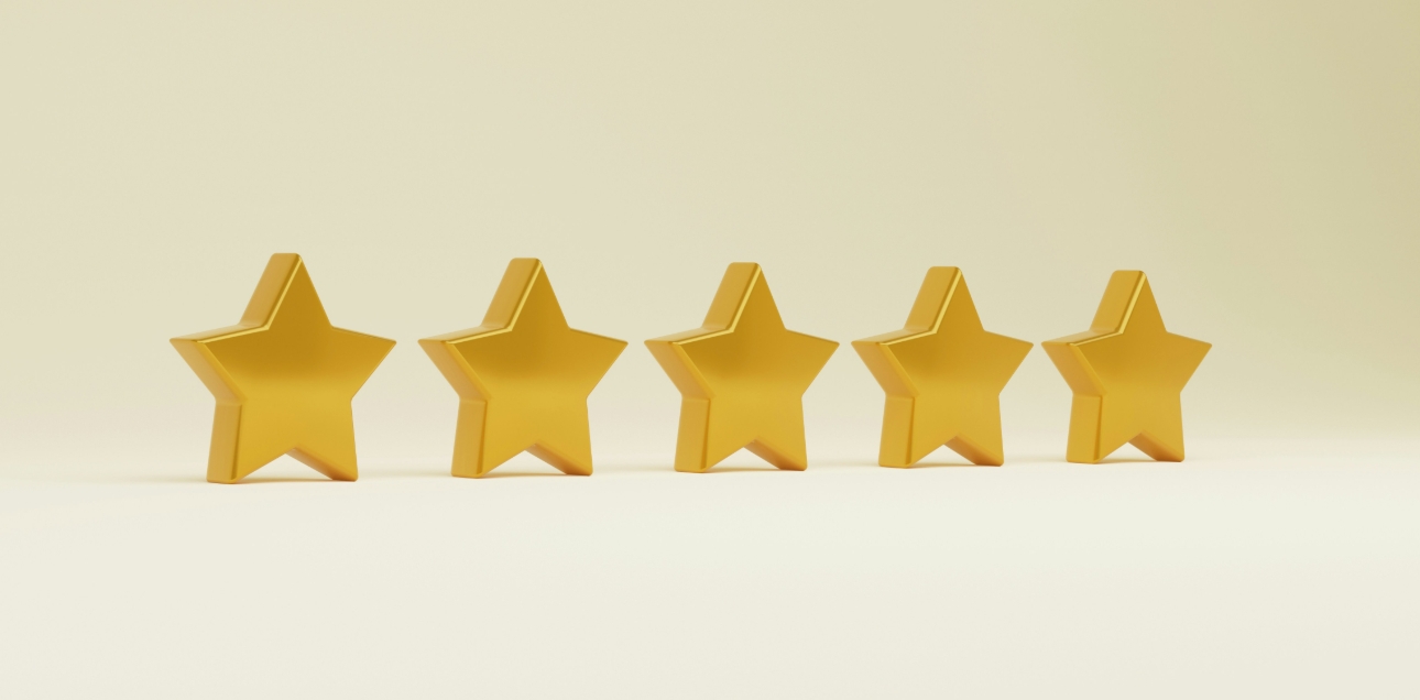 five gold stars