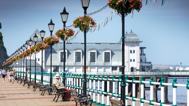 A beach promenade