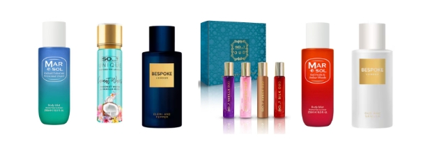 A collection of fragrances