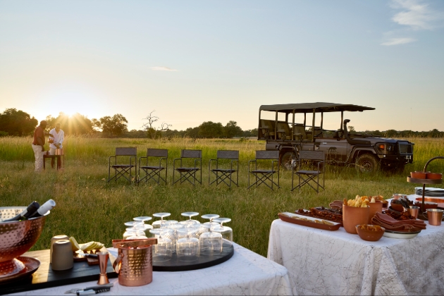 The Zambian Safari Lodge sundowners