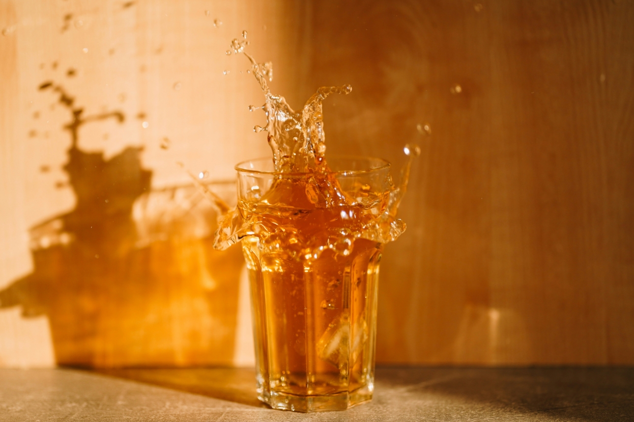 A glass of drink