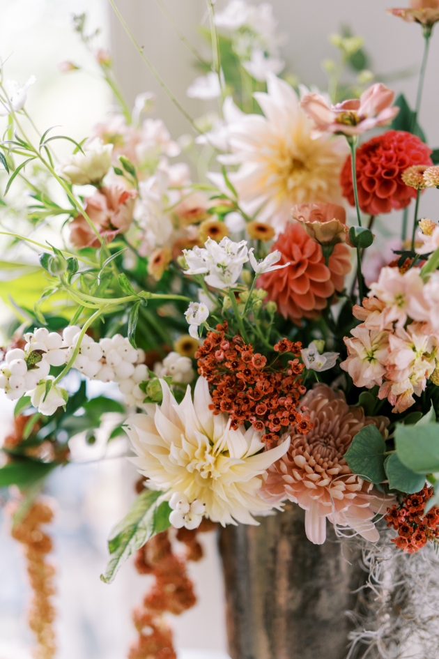 autumnal floral display